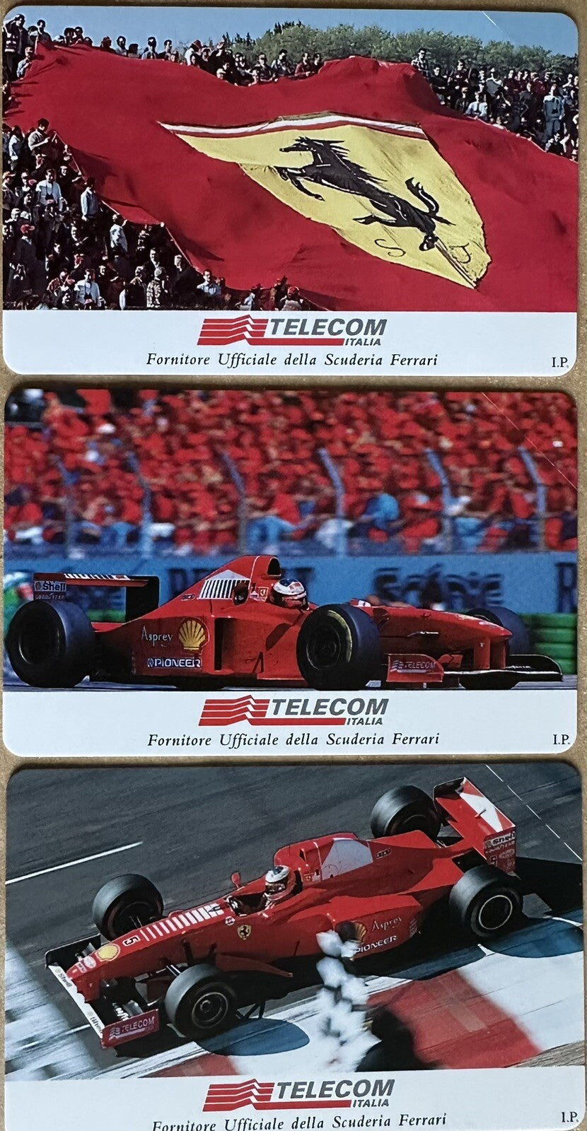 SCHEDE TELEFONICHE PF “ FERRARI “ AG 2023 N^ 304/305/306 NUOVE PERFETTE MAGNETIZ