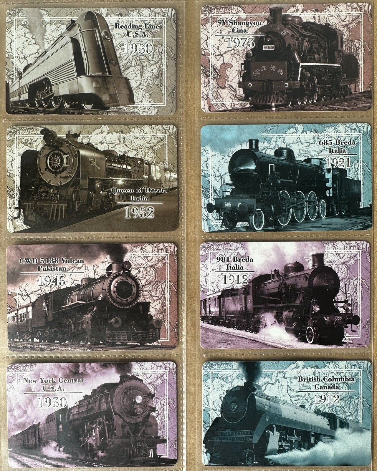 SCHEDE TELEFONICHE SERIE “ I TRENI “ NUOVE PERFETTE MAGNETIZZATE