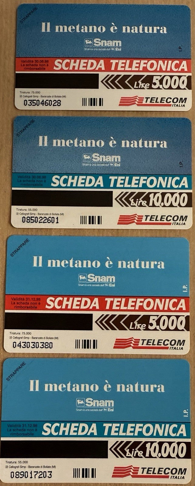 SCHEDEBTELEFONICHE PF “ SNAM “ NUOVA MAGNETIZZATA