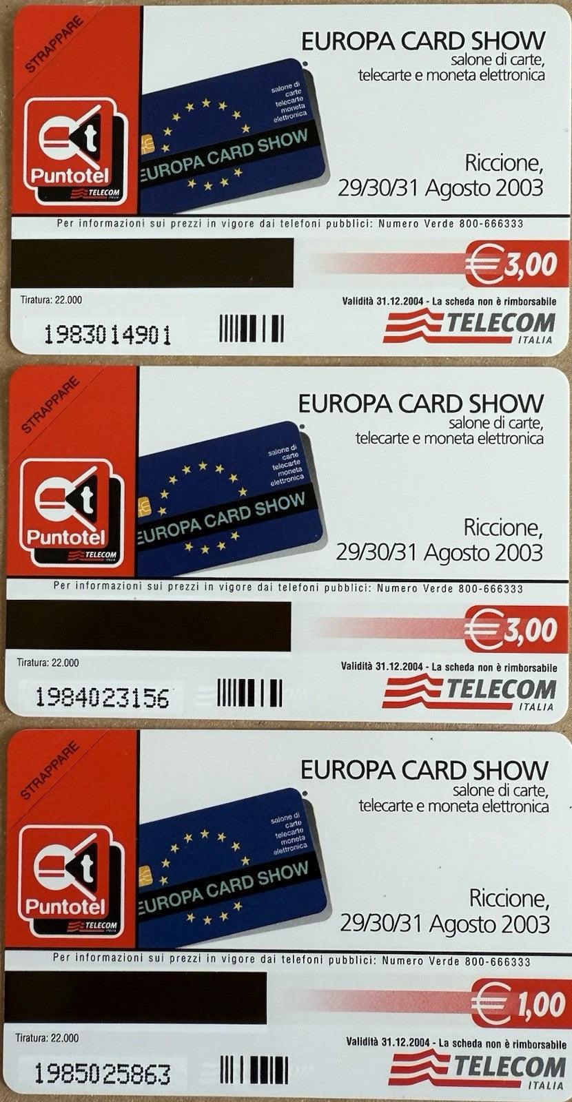 SCHEDE TELEFONICHE PF “ LA DONNA NELL’ARTE “ AG 1333/1335 NUOVE PERFETTE