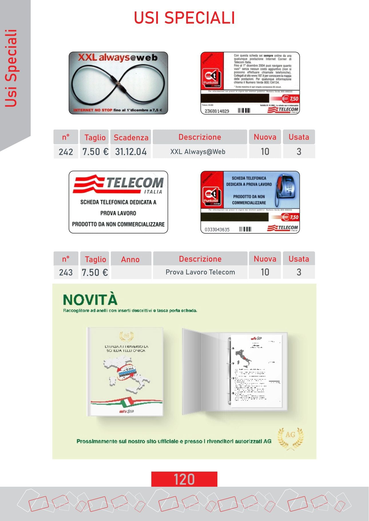 Catalogo AG Schede telefoniche Italia 2024 volume 2