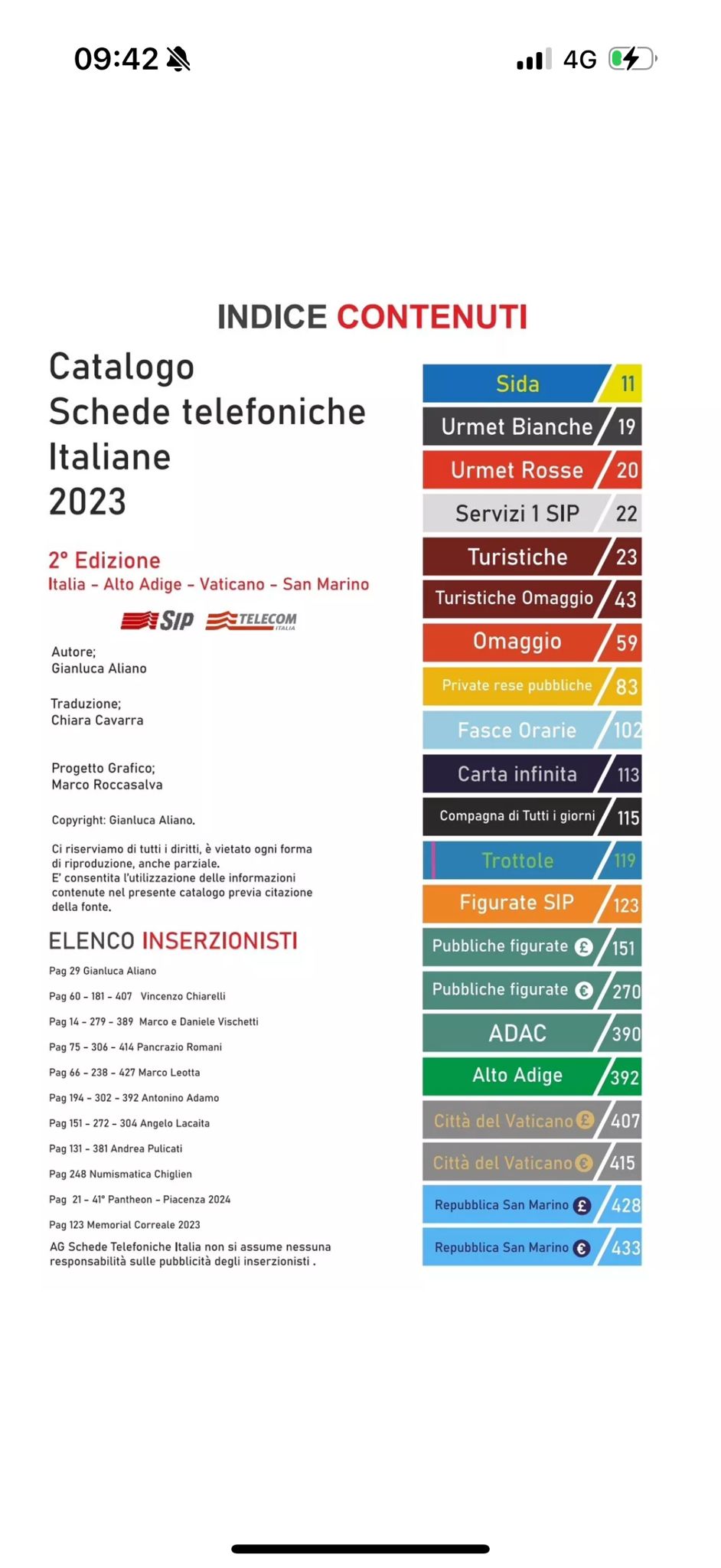 CATALOGO AG2023 SCHEDE TELEFONICHE ITALIA VOL^1